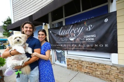 Jared Haibon and Ashley Laconetti runs Audrey's Coffee House and Lounge.